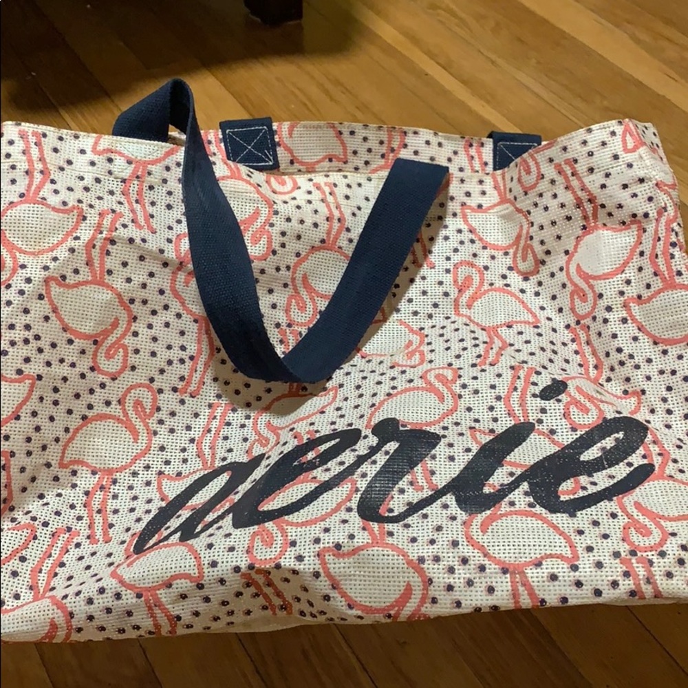 Flamingo beach bag
